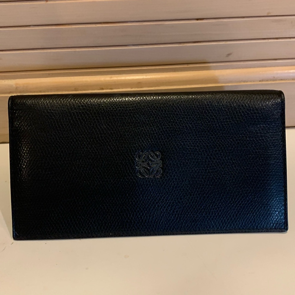 LNWOT LOEWE Bk Leather Wallet Fathers Day Coming
